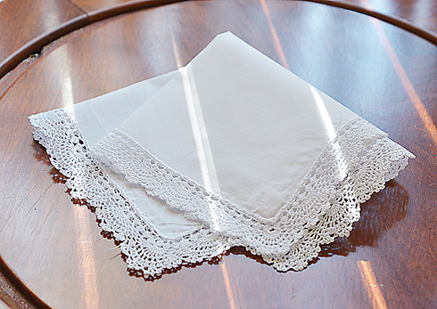 Classic Hemstitch Handkerchief. 13"x13" # 2061